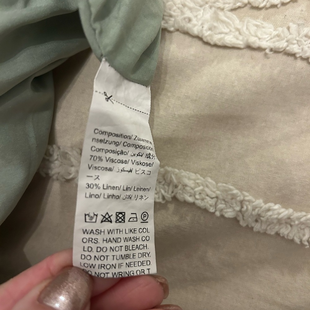 SHEIN Sage Green Mini Wrap Skirt - Picture 4 of 4